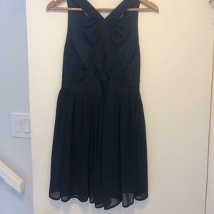 Black dress with cute bow tie back